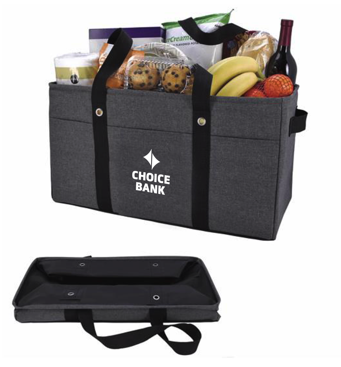 GoPromo3's tweet photo. You can use this tote anywhere! It's great for groceries, sports equipment, lake necessities, pretty much anything you need to haul around. #JustGoPromo #ConsiderItBranded #PeopleFirst #ChoiceBank @CaseyGoPromo @BankWithChoice https://t.co/sipji2DiF7