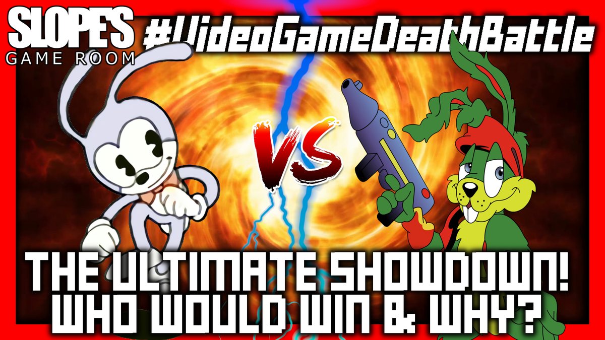 SlopesGameRoom's tweet photo. #VideoGameDeathBattle is back once again and this time in the ring its... Rabbit Sonic vs Jazz Jack Rabbit
Who would win and why? https://t.co/wtAapwkp4B