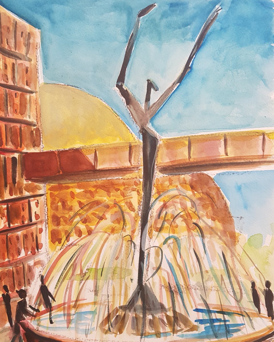 19/04/18 @LigaMexBeis Estadio Chevron  @TorosdeTijuana vs  @tigresqroficialI was asked to throw the first pitch before this game - an unexpected honour after a day painting local points of interest at La Bola.  #MLB  #DiamondsOnCanvas  #AndyBrown