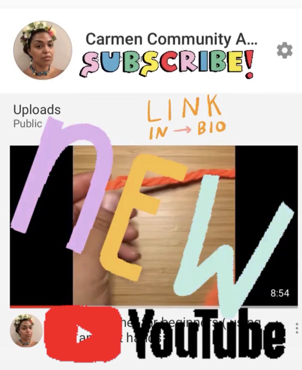 carmencommunit1's tweet photo. Hi everyone,
I am finally announcing my YouTube channel with simple 5 -10 minute art and craft projects with at home or low cost supplies. This channel is kid and family friendly with fun and easy to follow instructions. Just hit the link and subscribe and learn something new.🙏 https://t.co/DGT1nUhPZd