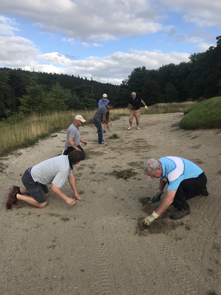 BunclodyGolf's tweet photo. Many thanks to the members who turned out last week to attend to the bunkers on the course. 🙏

Over the course of Wednesday and Thursday evening 15 members toiled away to prepare the course for Open Week. 

📷@stledgerpat and the Thursday crew (apologies to anybody missing) https://t.co/3Ke8Ry7b5n
