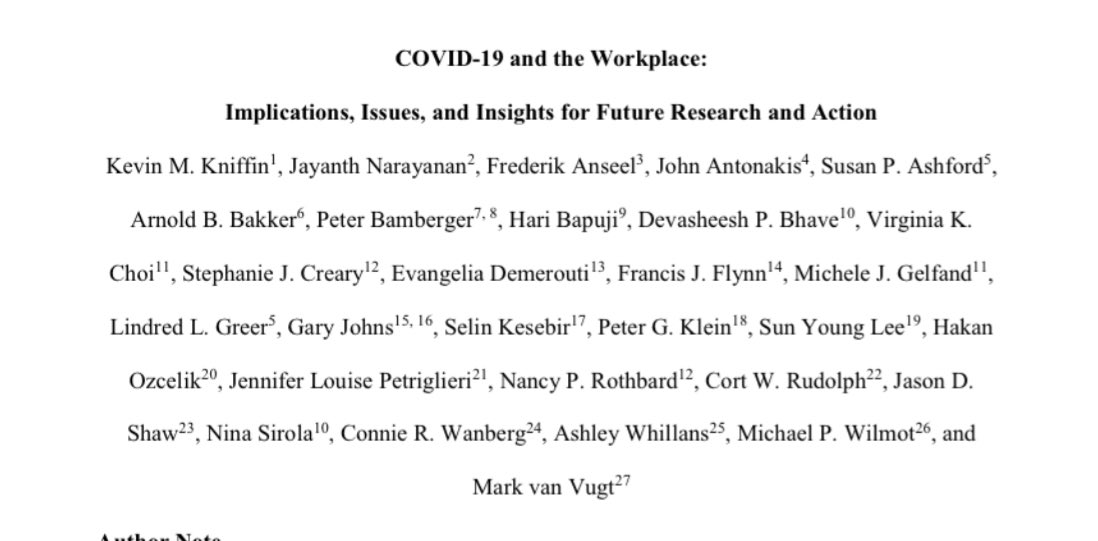For more forward-looking advice about what to do, this paper with a huge number of prominent co-authors in different sh fields lays out what we know about work that can apply to managing the COVID crisis, and is a useful overview. 4/  https://psyarxiv.com/gkwme/ 