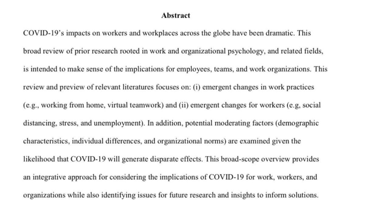For more forward-looking advice about what to do, this paper with a huge number of prominent co-authors in different sh fields lays out what we know about work that can apply to managing the COVID crisis, and is a useful overview. 4/  https://psyarxiv.com/gkwme/&nbsp;
