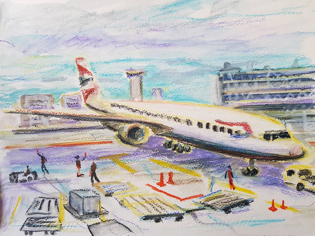 19/04/20Flight: San Francisco to South Korea2 weeks:6 MLB ballparks, 1 Liga Mexicana Beisbol ballpark,Lots of paintings. Back to the last term of my teaching job before the 2nd half of my journey around the MLB.  #MLB  #DiamondsOnCanvas  #AndyBrown