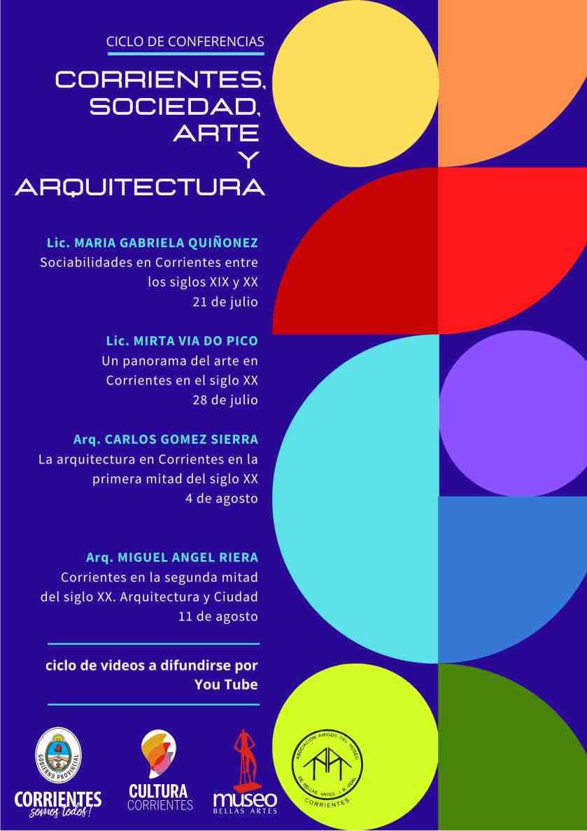 #CiclodeConferencias “Corrientes, Sociedad, Arquitectura y Arte” 🎤🔉
El ICC y el <a href="/museovidalctes/">MUSEO DE BELLAS ARTES CTES.</a> organizan el ciclo de conferencias “Corrientes, Sociedad, Arquitectura y Arte”
m.facebook.com/story.php?stor…