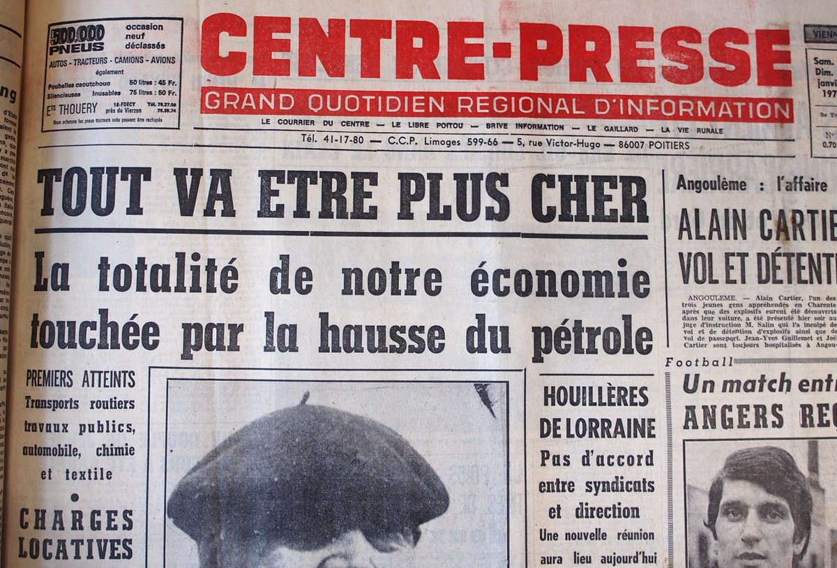 4/ En 1973, à la suite de la crise pétrolière, l’Iran devient le premier fournisseur de pétrole pour la France. Pour la fin du XXe siècle, l’ #Iran souhaite se doter de 23 000 MW d’énergie nucléaire et affiche ses ambitions en matière de nucléaire militaire.