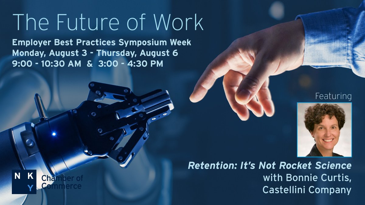 nkychamber's tweet photo. Focus on a few key components of retention including fair pay and benefits as well as the other key drivers of retention, bosses, careers &amp;  connection at this #FutureOfWork session from @CastelliniUSA.

Register now at https://t.co/qBKvI86Q6z. SHRM and HRCI credits available. https://t.co/fEB9x5Eaw3