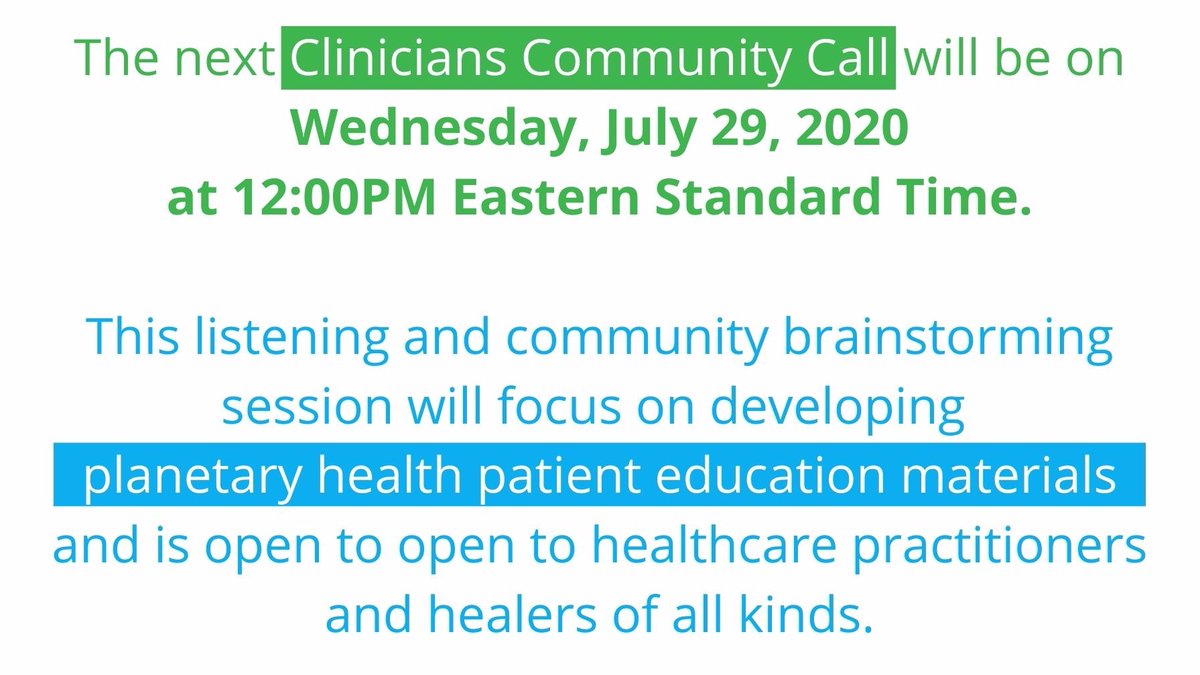 ph_alliance's tweet photo. 📢 Tomorrow is the upcoming Clinicians for Planetary Health, #C4PH, Clinicians Community Call!
Healthcare providers and healers from all walks of life are invited to participate!
Register now ⬇️
https://t.co/3iqCaXkOn5 https://t.co/MEr4RZyN4I