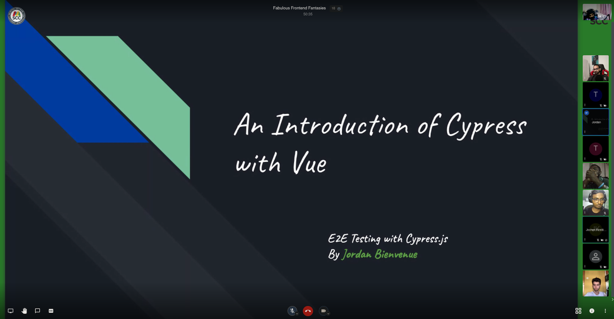 __Sun__'s tweet image. Meetup happening right now !
#Cypress by @JordanBienvenue
#Frontend #frontendcoders #Frontend #testing #e2e