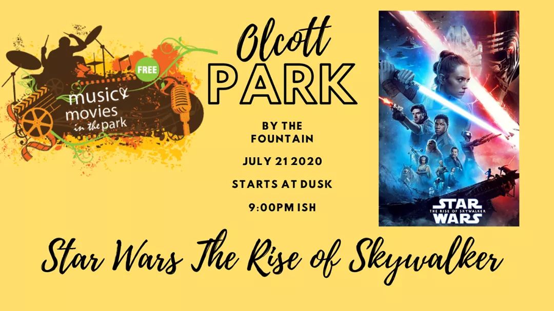 VRecreation's tweet photo. Due to the weather we will be postponing tonight's movie of Star Wars until Thursday July 23.  We hope to see you at the Fountain This Thursday Night. https://t.co/dYfxZsUlRX