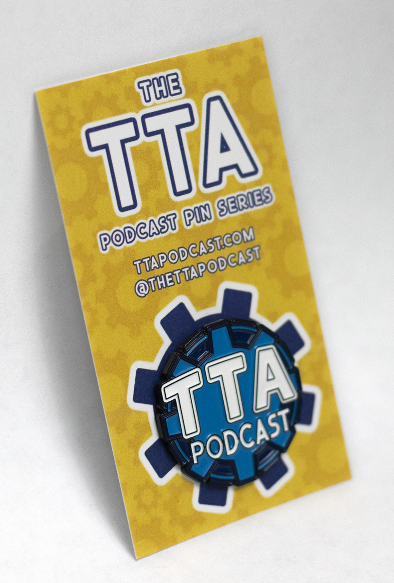 TheTTAPodcast's tweet photo. We're down to the final pin on our  Etsy! Also a big thank you to everyone who has picked up a pin already. Your support means the TTA will remain ad-free for the rest of 2020! Want that last pin? https://t.co/KgR2XCmpLp https://t.co/1wKJkgbGqB
