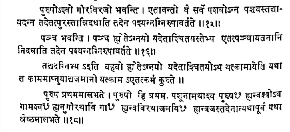 Further this translation is wrong too as the word Aalabh (आलभ) made from डुलभँष् प्राप्तौ it means "to touch" or "Come in contact with"