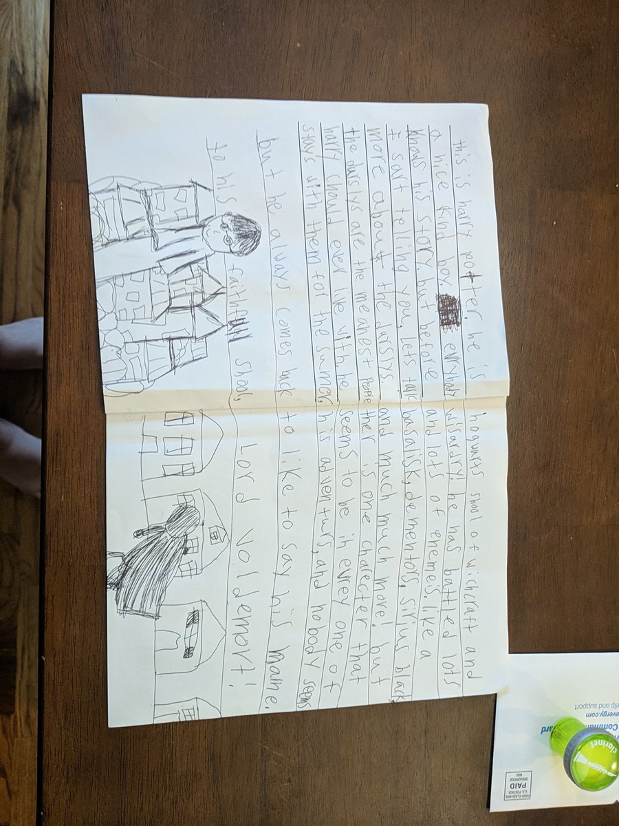 bandmanwalter's tweet photo. @jk_rowling  7 yr old daughter Allison has discovered Harry Potter and her world has been changed ♥️ https://t.co/cXtQhEH1zu