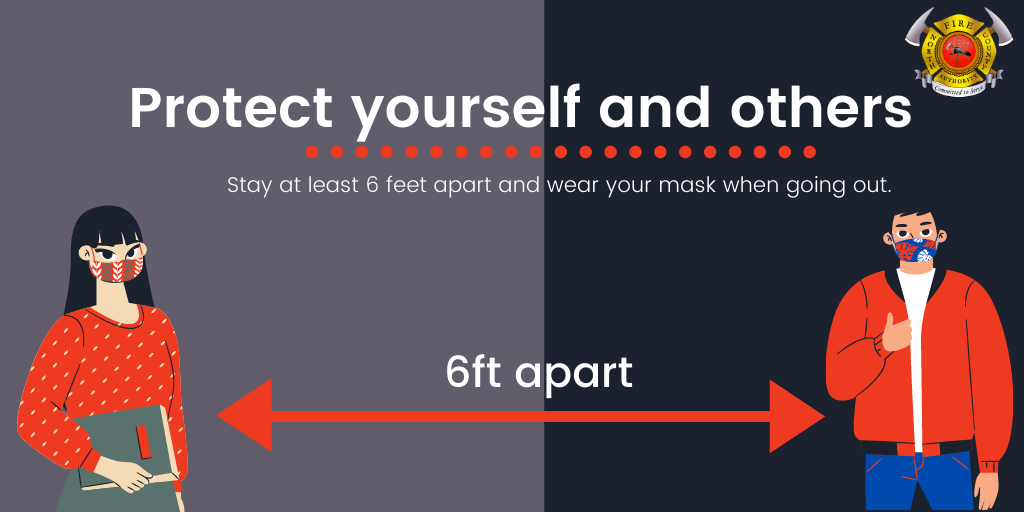 NoCoFire's tweet photo. North County Fire wants to remind you to continue to keep a safe distance and to wear a mask in retail stores, in businesses, on public transit - anywhere you can't maintain a safe distance. Let's do our part to #SlowTheSpread @brisbaneca @Pacifica @DalyCityGov https://t.co/aS99w4OGRR
