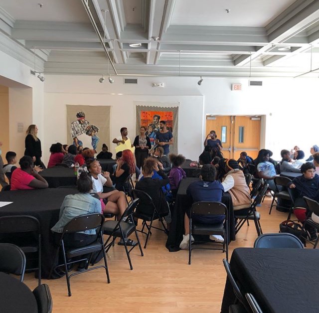 I went from lil kid from South Side of Columbus to artist in Brooklyn and being taught bout in classes with kids in past few years ... 🙏🏾🙏🏾 A blessing and an honor