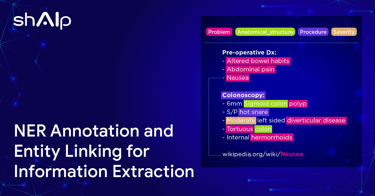 weareshAIp's tweet photo. #NER #Annotation &amp; #Entitylinking or #Relationshiplinking are the primary #NLP task for Information Extraction. shAIp, offers you the right tools to link entities, &amp; interpret the relationship between two annotated parts of a text &amp; connect them to larger repositories of data. https://t.co/lrddhsaGBG