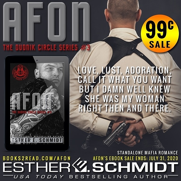 LEXIESMOMMA's tweet photo. 99c #SALE Afon #TheDudnikCircle by @EstherESchmidt I’ve drowned in my own blood and welcomed the taste until it fueled me to revive. https://t.co/2IhmBkcl0c #MafiaRomance #MobRomance #Mafiabooks #Mobbooks https://t.co/sSiZqHIkRD