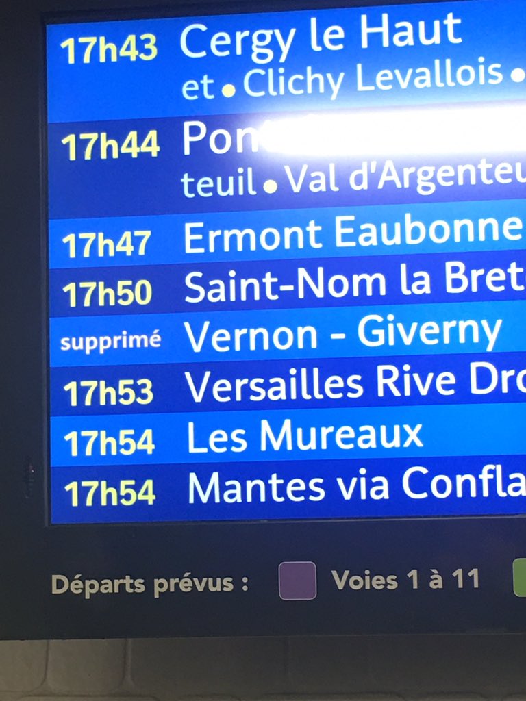 La valse des annulations continue sur la ligne #PSL #Rouen faut habiter une autre région que #Normandie moi je vous le dis 😳