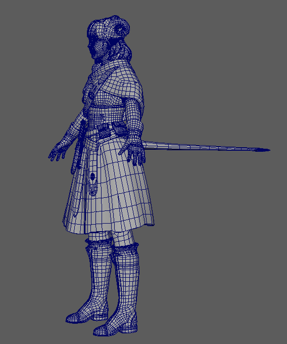eelizabethhCA's tweet photo. Finished Jester's first retopo pass! 😊
Going to go back and do some optimization and finish unwrapping, then it is onto rigging/skinning; woo!! :,)
#Jester #Criticalrole #Maya #retopology #characterart #gamereadymodel https://t.co/HGraH4XXyZ
