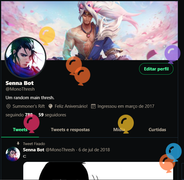 Sennab0t's tweet photo. Balões \o https://t.co/29Mah4Tluw