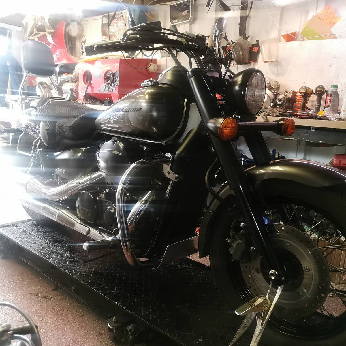 Linksmc's tweet image. Full service o a honda shadow