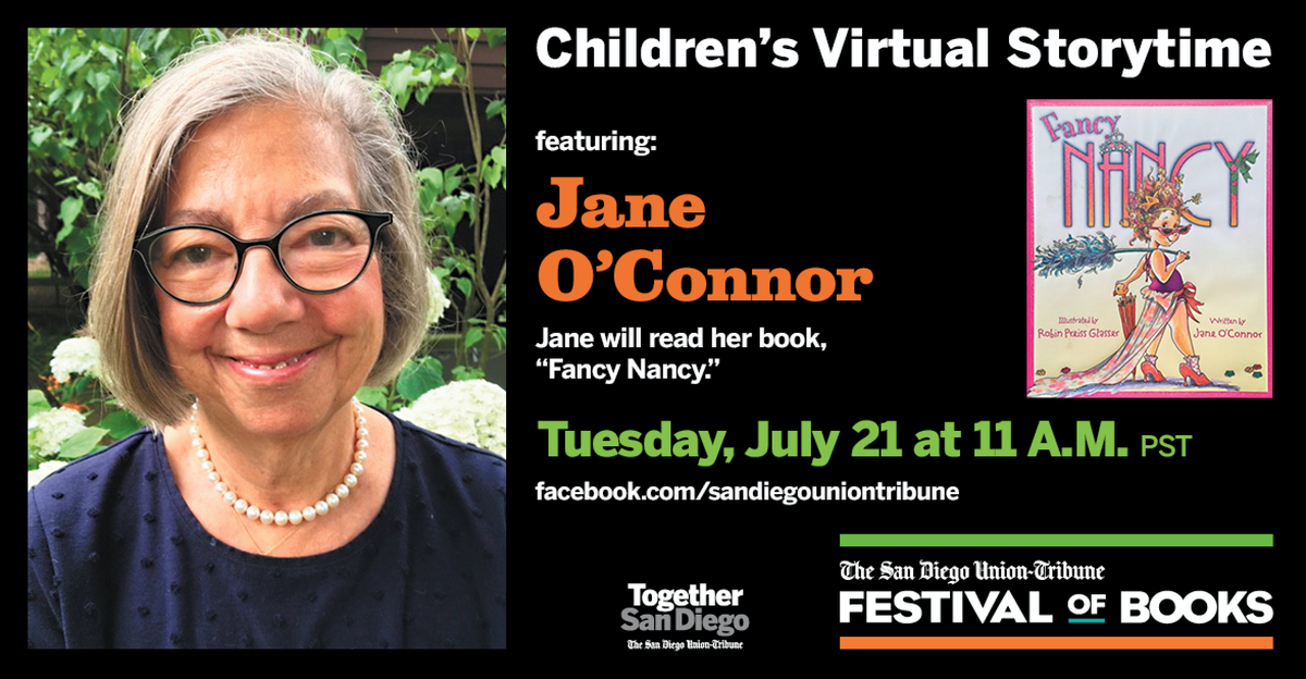 SDLiteracy's tweet photo. We can't wait...today at 11am live!  Listen to Jane O'Conner read her book "Fancy Nancy"
https://t.co/TYfM8mI2gd
https://t.co/qEMLeYgWjX
#letsreadsd #literacyforall 
@sdut https://t.co/xdtgynJwMU