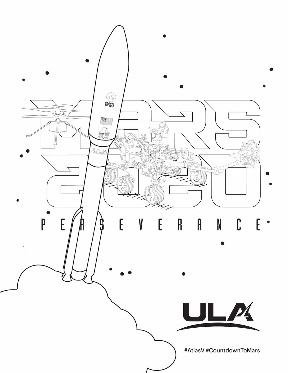 Ula On Twitter Who S Ready For Launch Next Thursday Check Out The Ula Atlasv Mars Perseverance Mission Art Coloring Sheet At The Link Below Show Us Your Masterpieces On Social For A