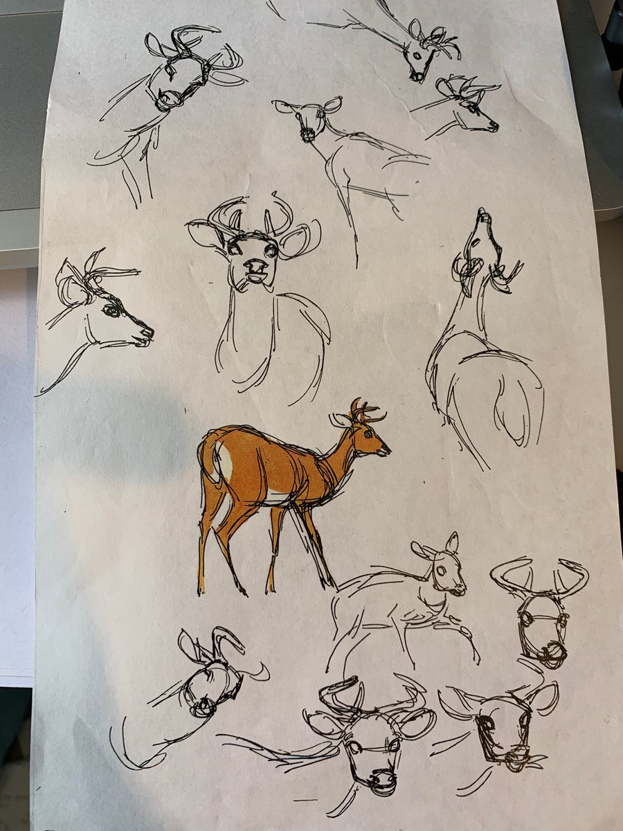 Here you go, production art! My deer designs for Giant (Tony Fucile, mensch and genius, did the final model)