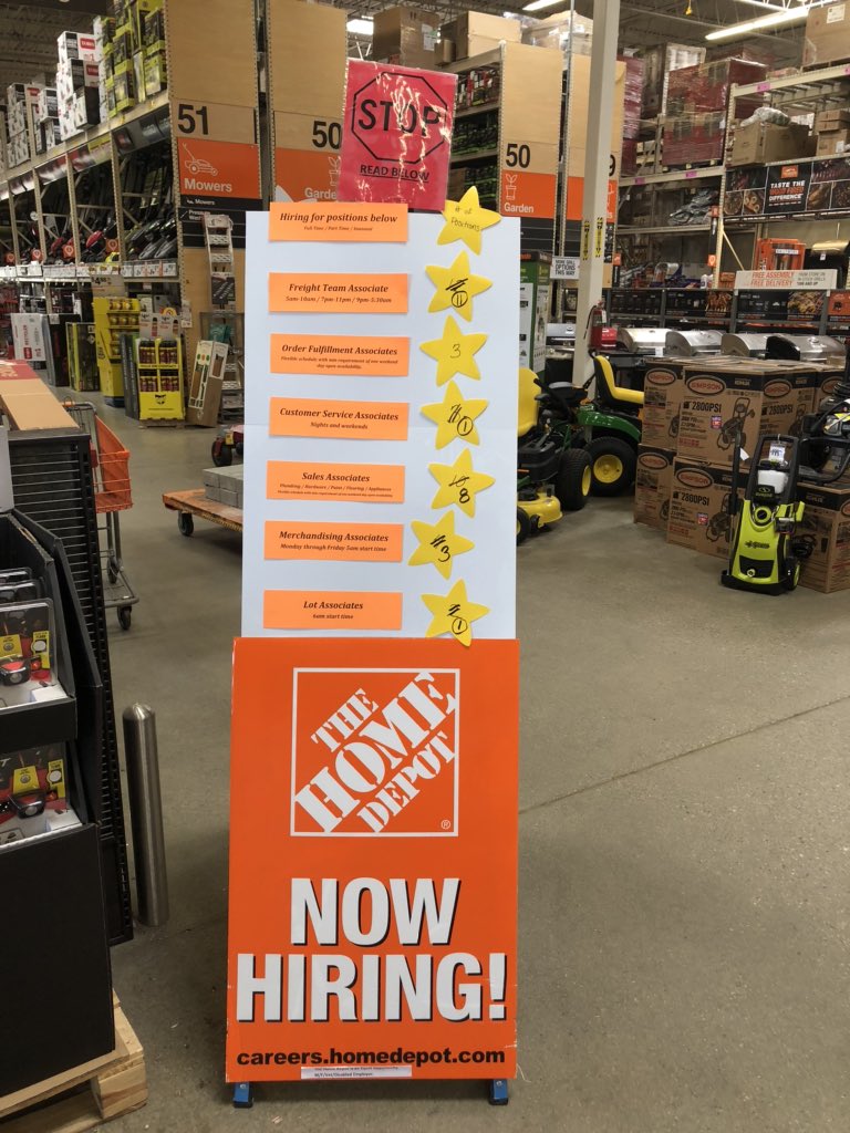 Exciting career opportunities at The Home Depot in Salem New Hampshire!!  Come join us!