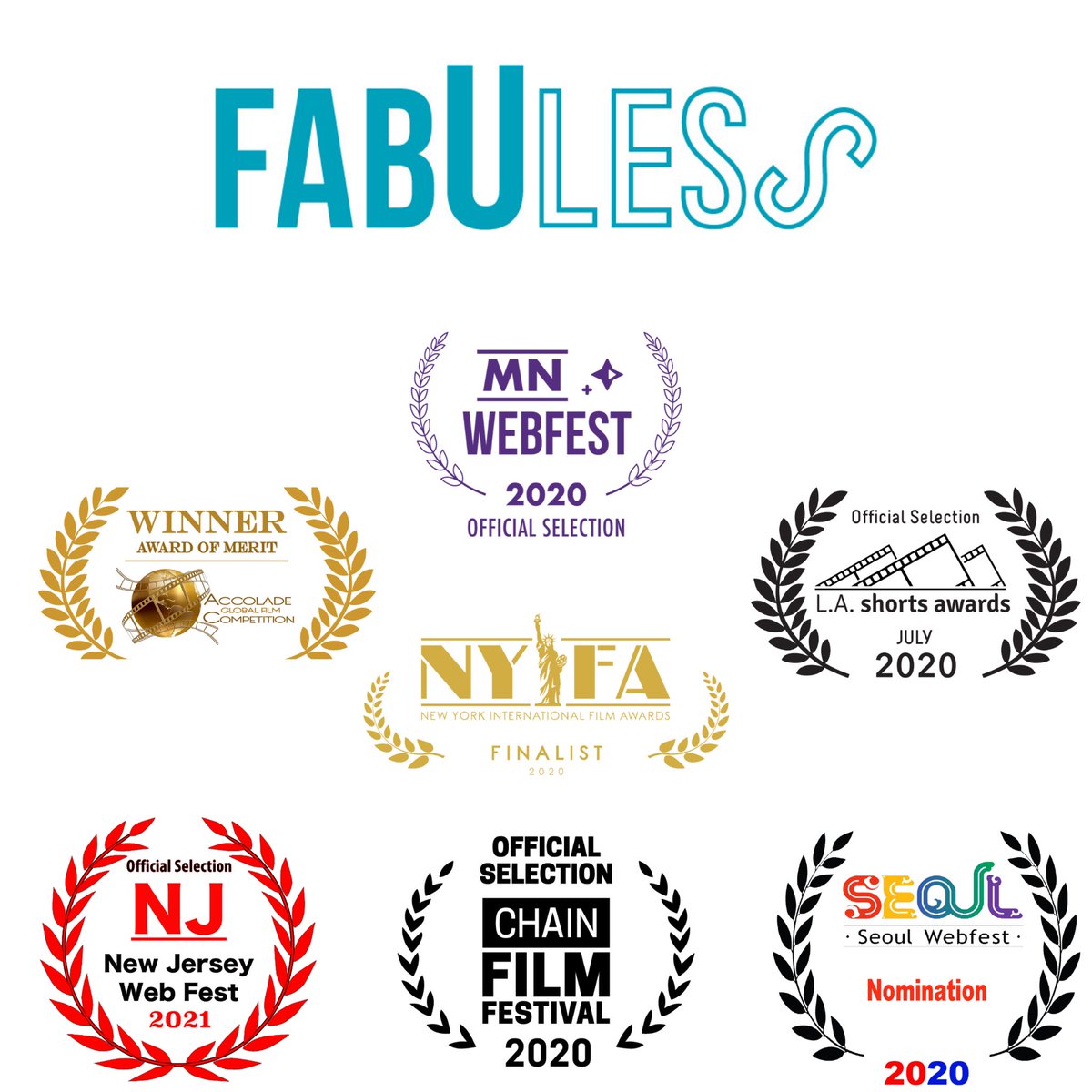FabUlessTheSeries (@fabuless_series) on Twitter photo June & July have brought more exciting news for FabUless! We are Official Selections at <a href="/MNWebFest/">Minnesota WebFest</a>, <a href="/NJWebFest/">New Jersey WebFest (#NJWebFest)</a>, <a href="/ChainFilmFest/">ChainNYCFilmFestival</a>, & <a href="/LAShortsAwards/">LA Shorts Awards</a>! We were also finalists at the <a href="/NYIntFilmAwards/">NYIFA® • New York International Film Awards</a> & won an Award of Merit: Web Series at the <a href="/AccoladeComp/">Accolade Competition</a>! June & July have brought more exciting news for FabUless! We are Official Selections at <a href="/MNWebFest/">Minnesota WebFest</a>, <a href="/NJWebFest/">New Jersey WebFest (#NJWebFest)</a>, <a href="/ChainFilmFest/">ChainNYCFilmFestival</a>, & <a href="/LAShortsAwards/">LA Shorts Awards</a>! We were also finalists at the <a href="/NYIntFilmAwards/">NYIFA® • New York International Film Awards</a> & won an Award of Merit: Web Series at the <a href="/AccoladeComp/">Accolade Competition</a>!