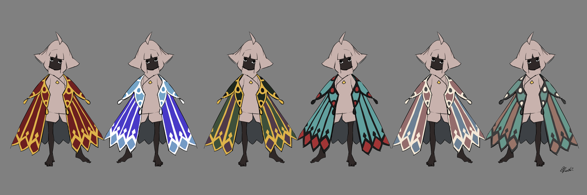 色違い並べるとかわいいよね Thatskygame Sky星を紡 Manashi お仕事のイラスト