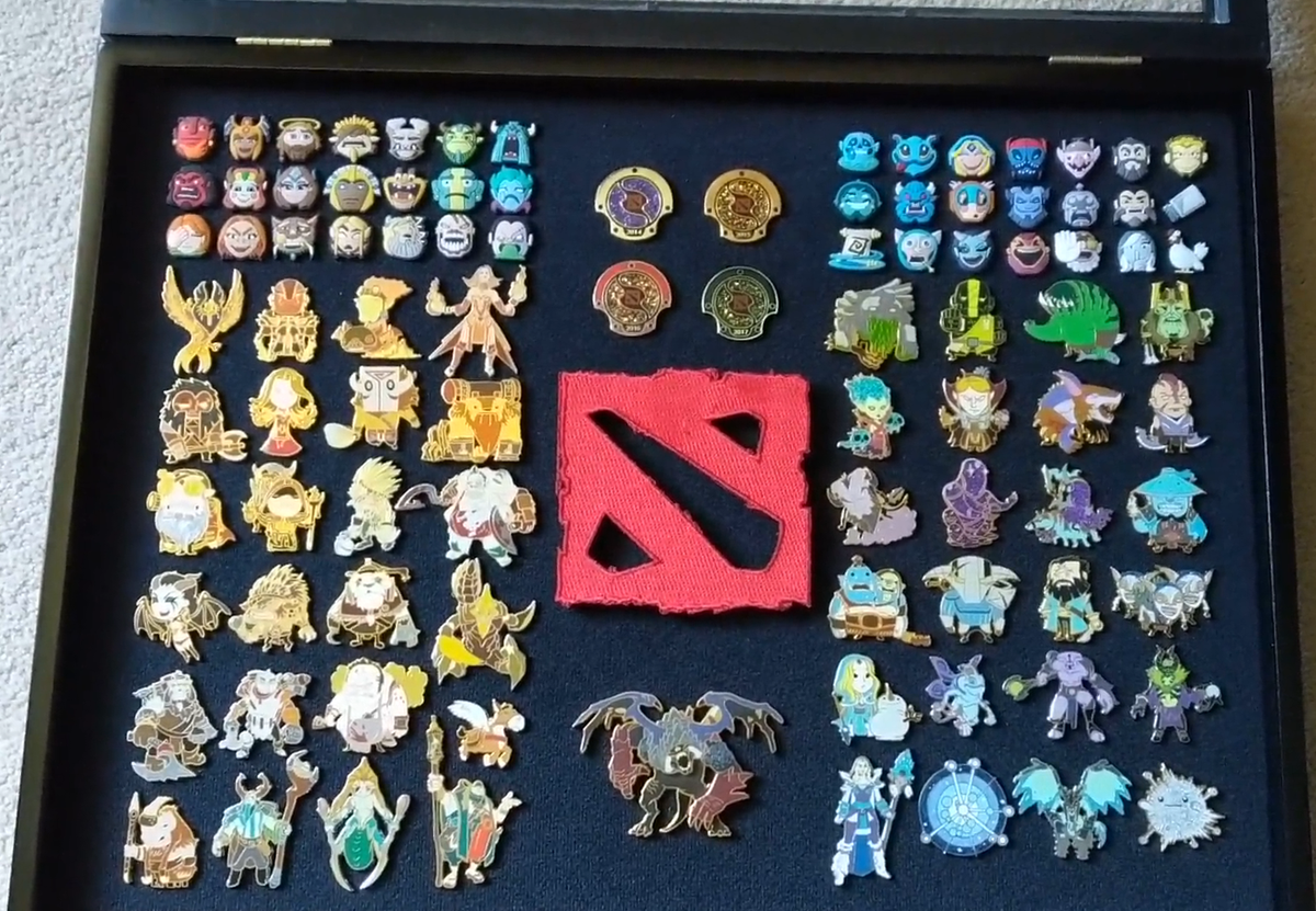 How awesome is this full collection of Dota 2 pins? 😱 Completed