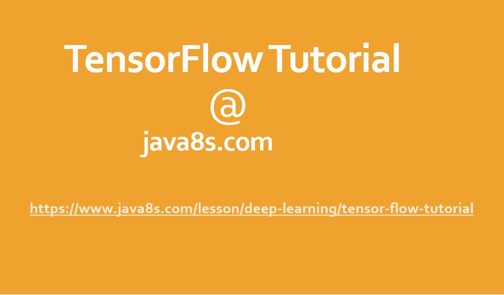 pythontpoint's tweet image. Access freely TensorFlow Tutorial for Deep Learning from java8s.com(powered by SILAN Software Pvt. Ltd.)
Click the below link:
java8s.com/lesson/deep-le…
Call to : 0674-2361252
#TensorFlow
#silansoftware
#java8s
#DeepLearning