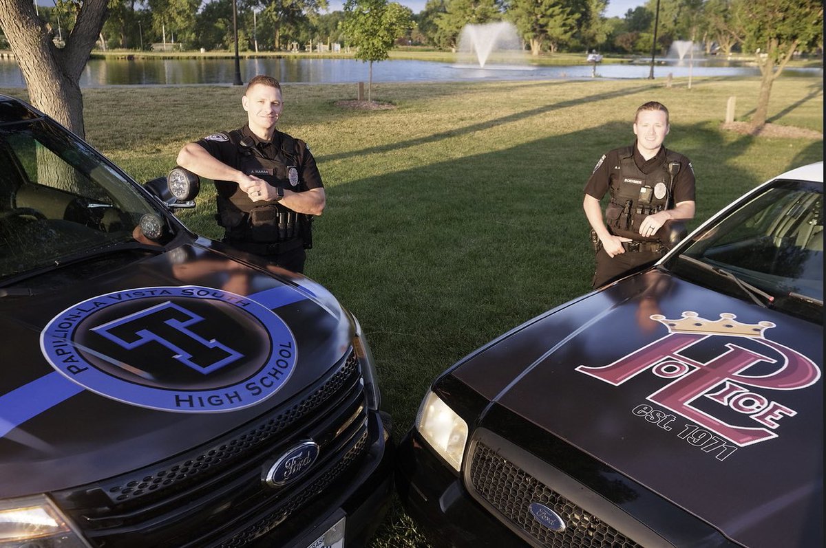 It was great working with the students and staff to complete this cruiser design project. Thanks @OfcMathewLVPD for the great idea!!  <a href="/lavistapolice/">La Vista Police</a> @OfcAndyMahan483 @PLHSACTIVITIES <a href="/PLCSchools/">Papillion La Vista Community Schools</a> <a href="/PLSHSTitans/">Papillion La Vista South High School</a> <a href="/papillionpolice/">Papillion Police</a> 
#PLCSGreat