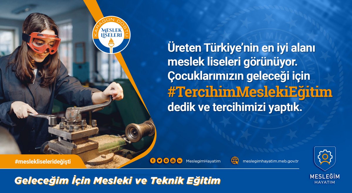 Üreten Türkiye'nin üreten okulları...
#TercihimMeslekiEğitim 
<a href="/ziyaselcuk/">Ziya Selçuk</a> <a href="/dnzdp1979/">Deniz Edip</a> @ciftci56 <a href="/mem_eruh/">mem_eruh</a> <a href="/mem_siirt/">Siirt İl Millî Eğitim Müdürlüğü</a> <a href="/FikretKKeskin/">Fikret keskin</a> <a href="/Mehmetbestas301/">Mehmetbestas303069@hotmail.com</a> <a href="/MemTillo/">Tillo_MEM 🇹🇷</a> <a href="/KurtalanMem/">Kurtalan İlçe Milli Eğitim Müdürlüğü</a> <a href="/ismailguleruh/">İsmail Gül</a> @AtaturkEruh @EruhIlkokulu <a href="/eruhimkbybo/">Eruh İMKB Yatılı Bölge Ortaokulu</a> <a href="/8Ortaokulu/">Siirt 80.Yıl Ortaokulu</a> @BLKTEPEANAOKUL1 <a href="/eruh75/">75. Yıl MEV Ortaokulu</a> <a href="/75Siirt/">Siirt 75.Yıl Ortaokulu</a>