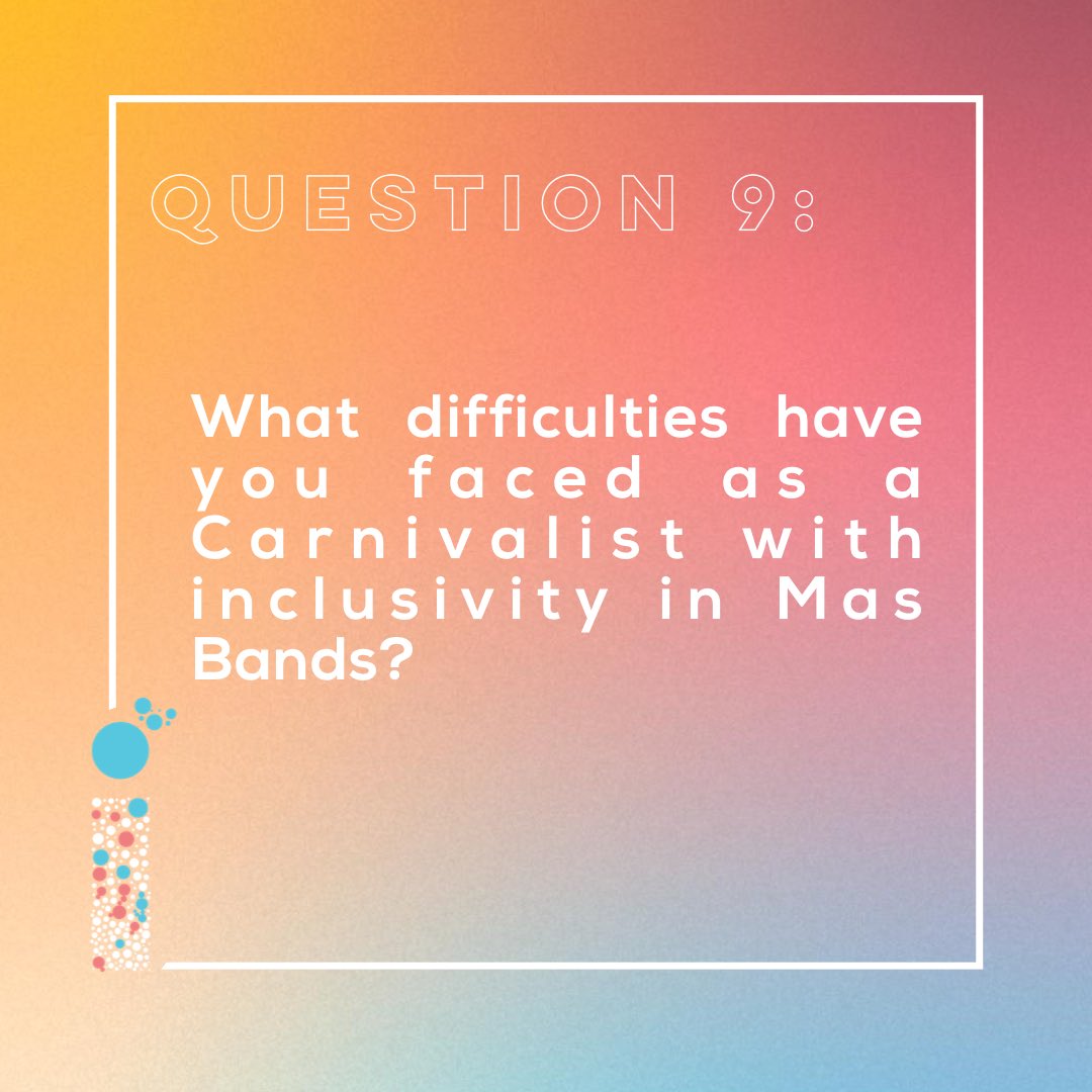 We’re looking for personal perspective. Have you ever faced difficulty feeling included in a Mas Band?