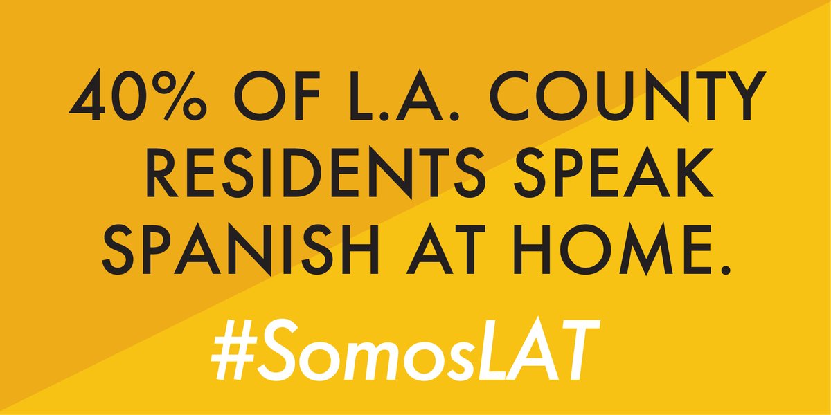 Did you know that 40% of LA County residents speak Spanish at home? The  @LATLatinoCaucus demands that the  @latimes elevate our Spanish coverage and nurture the voices of our  @latimesespanol staff.  #SomosLAT  https://latguild.com/news/2020/7/21/latino-caucus-letter