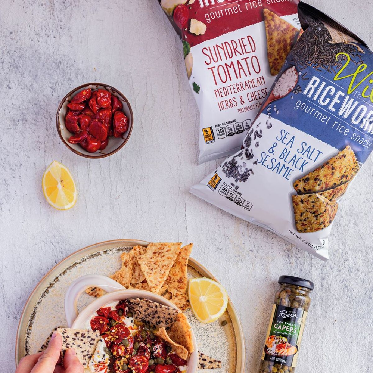 riceworkscrisps's tweet photo. Need a QUICK summer dinner idea? Try out this fresh and light Whipped Feta Dip with fresh tomatoes, lemon, Reese Specialty Foods, and Riceworks Gourmet Rice Snacks.

Quick, Easy, and Healthy!⁣ https://t.co/ev2KkhIUSC
