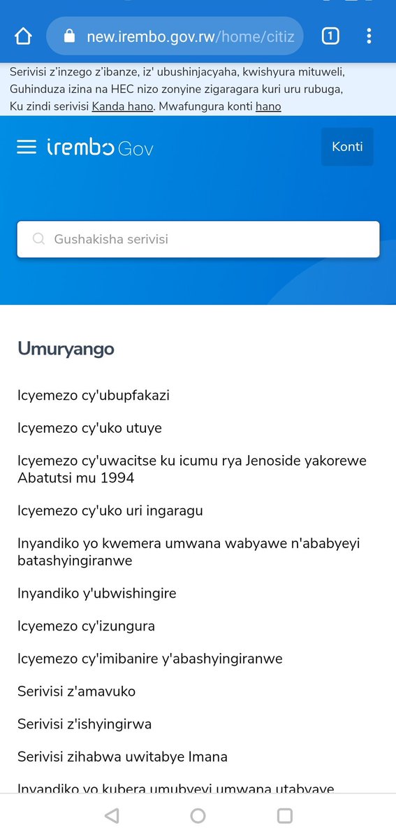 iigenera's tweet photo. #ApreciationPost shout out to the team that developed the new @IremboGov website version #EasyToAccess & a very cool design 🔥🔥🔥 https://t.co/T8HZDRmIM2