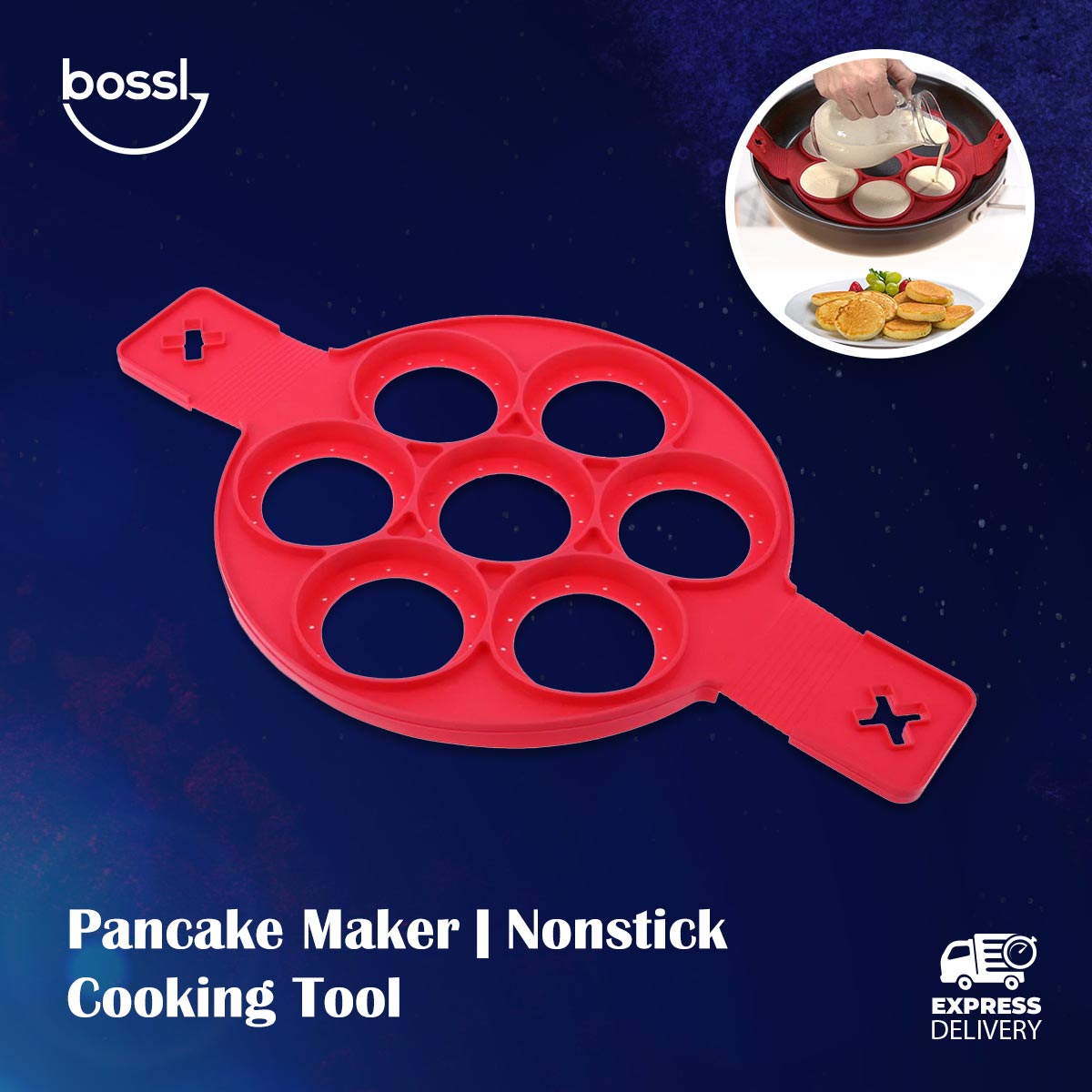 bossl_com's tweet photo. How to make the perfect pancakes? 🤔

The quickest and easiest way to make perfect pancakes without the mess is here at Bossl! Introducing the all-new pancake maker 🙌 

#RT if you love pancakes as much as we do and #followback for more cooking techniques you'll love! https://t.co/pLfhyIi8DX