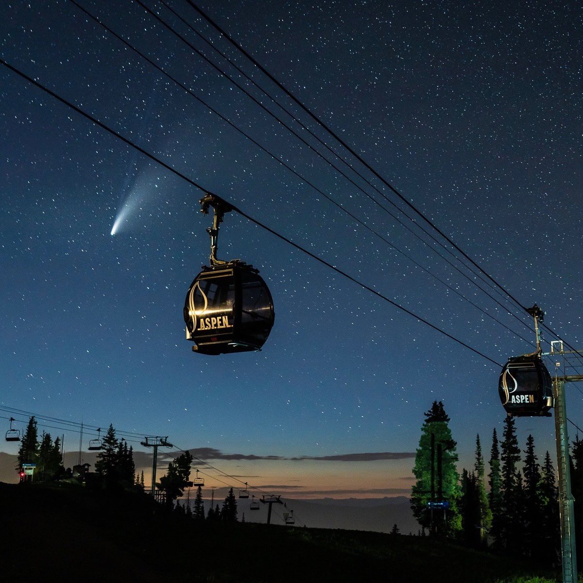 Mountain Collective (@collectivepass) on Twitter photo Have you made it out into the night to see comet NEOWISE? It has been lighting up the sky for the last week and is beginning to fade, so make sure to check it out before it goes away for another 6800 years!
📸: @tamarasusa <a href="/AspenSnowmass/">Aspen Snowmass</a> Have you made it out into the night to see comet NEOWISE? It has been lighting up the sky for the last week and is beginning to fade, so make sure to check it out before it goes away for another 6800 years!
📸: @tamarasusa <a href="/AspenSnowmass/">Aspen Snowmass</a>