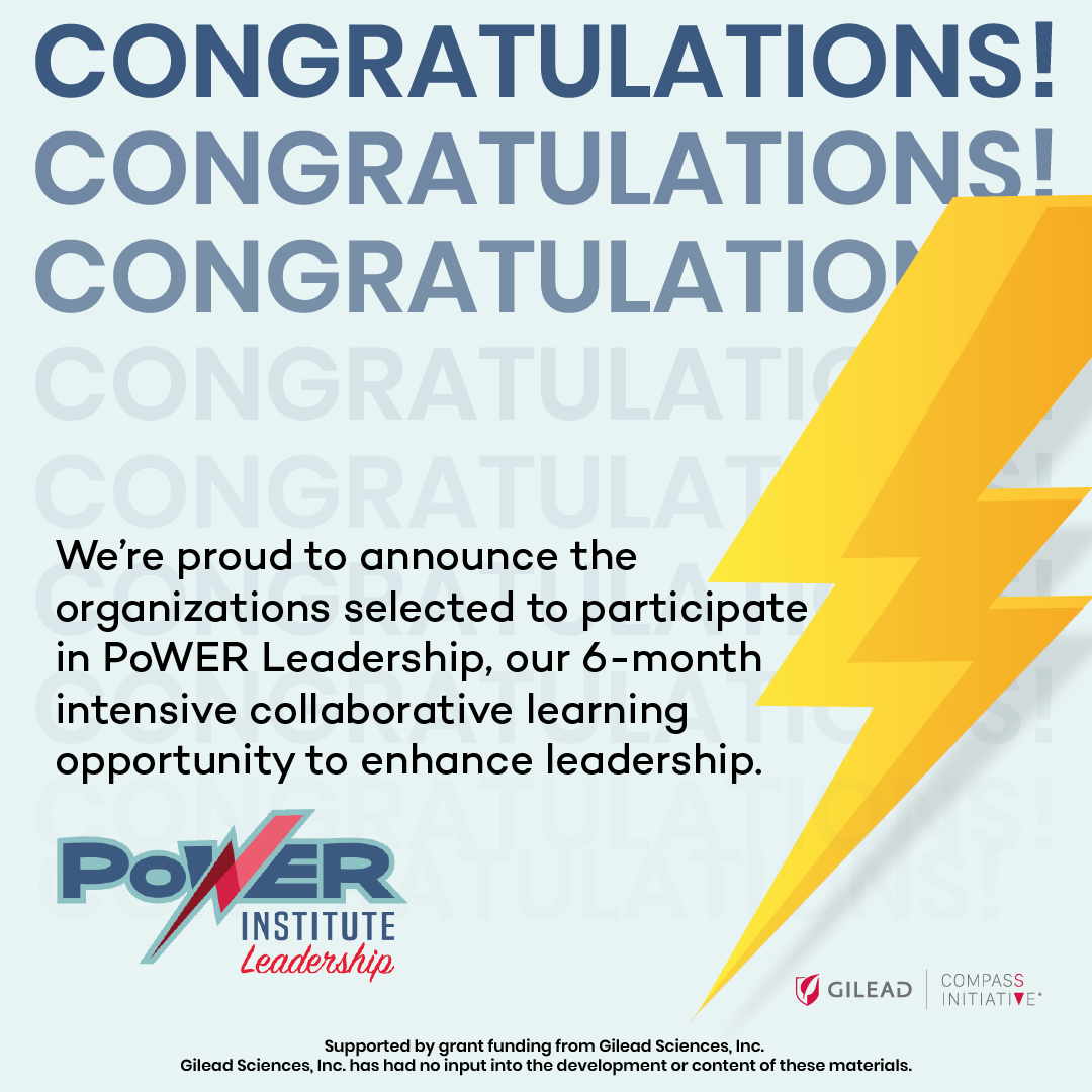 BeOurCOMPASS's tweet photo. We are proud to announce our 2020 PoWER Leadership cohort. Join us in congratulating these organizations!
#TransformtheSouth #COMPASSInitiative #HIV https://t.co/7kSVs6VNmD