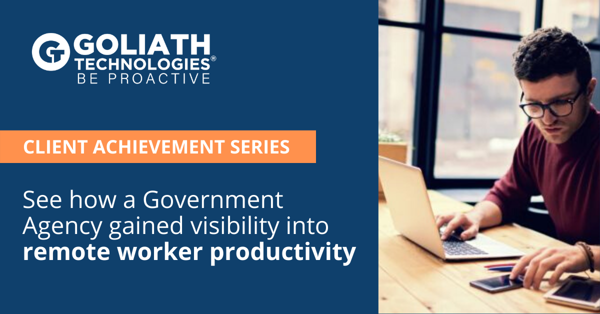 GoliathSolution's tweet image. Read how a major gov’t agency ensured their #remoteworkers had access to business-critical applications and maintained productivity while working from home with #Goliath’s Citrix End-User Productivity Report #TroubleshootingTuesday #wfh bit.ly/34iC1Tk