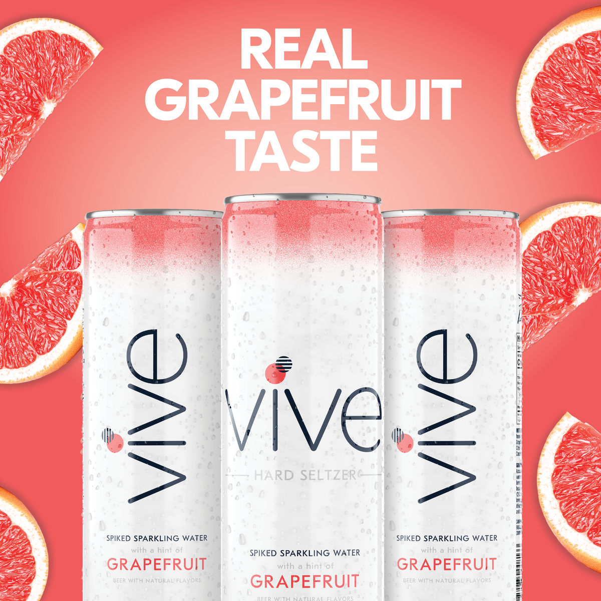viveseltzer's tweet photo. Crisp, refreshing aroma, and real grapefruit taste inside each can. Find Grapefruit VIVE in the Original Variety Pack and enjoy! #ViveSeltzer #RealFruitTaste #MakeLifeMove https://t.co/Sm52zFHYn5