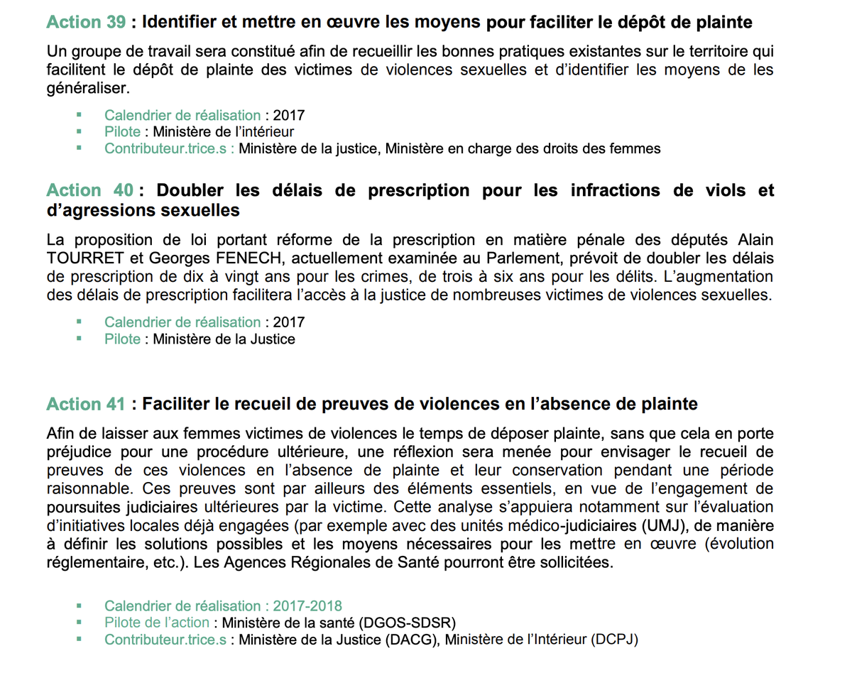 Objectif 13 : "Améliorer le parcours judiciaire des victimes de violencessexuelles" (oui oui ...)