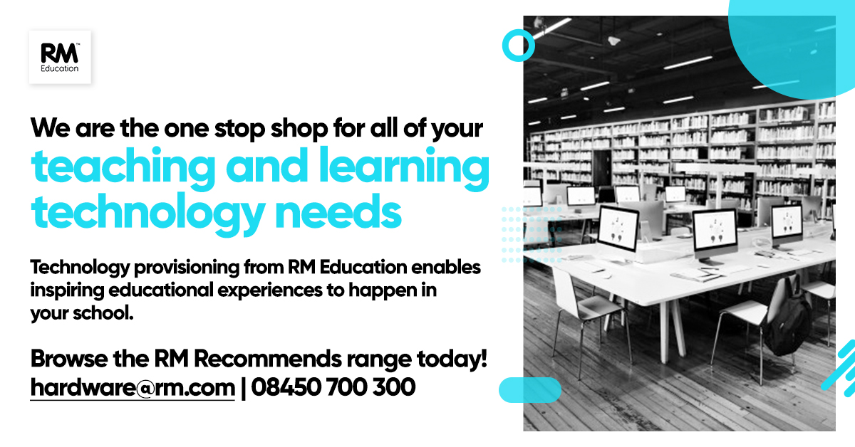 RM__Technology's tweet image. Find the perfect solution for your learning environment at RM Education! bit.ly/30xLUer

#RMEducation #EdTech #TeachingTechnology