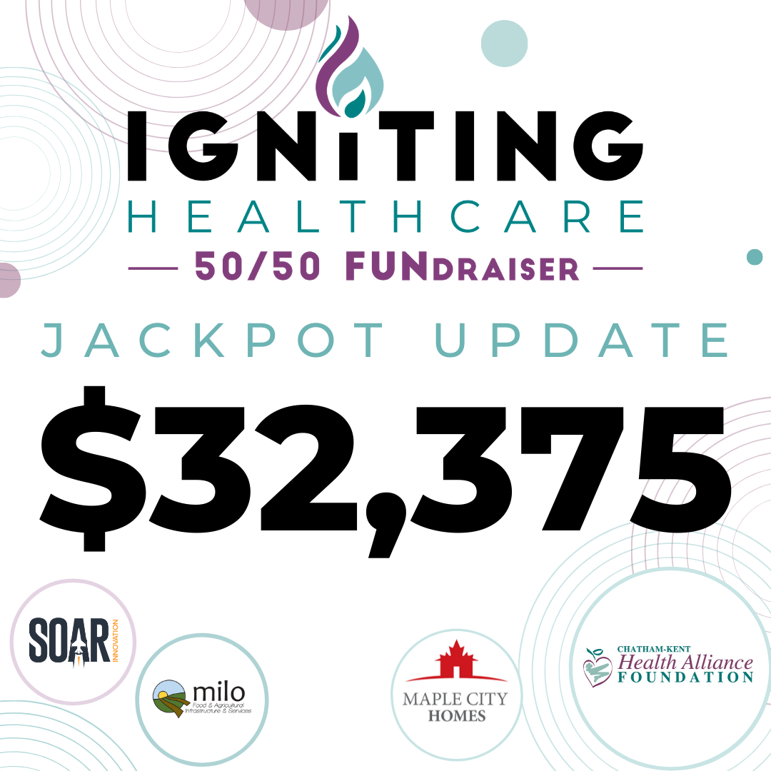 ckhafoundation's tweet photo. The jackpot for our Igniting Healthcare 50/50 FUNdraiser is at $32,375!! Get your tickets online at https://t.co/KvVahfmHcf or come out to CKXS Studios on July 23rd from 7-10am. More dates and locations for in person ticket sales coming soon! #TotalTuesday #ckont #chathamkent https://t.co/ITpyBl9EX0