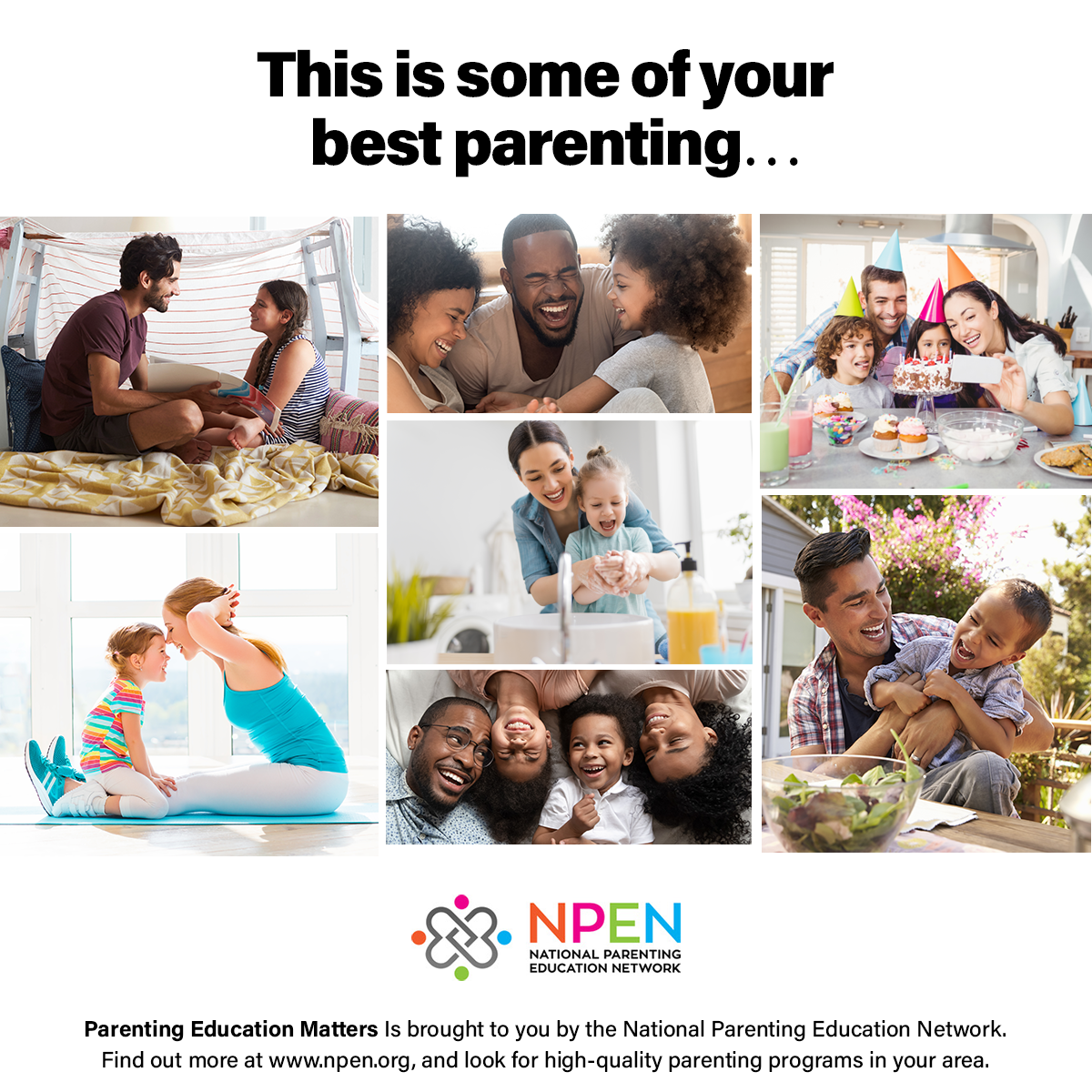 NPEN_ORG's tweet photo. Parents, NPEN just wanted to take this moment to celebrate with u some of ur BEST parenting. Those moments when u shower ur kiddos with ur FULL attention are truly the best investment in their future u can make. As well as to calm those life storms... 🥳 https://t.co/8KyQQT3SSy