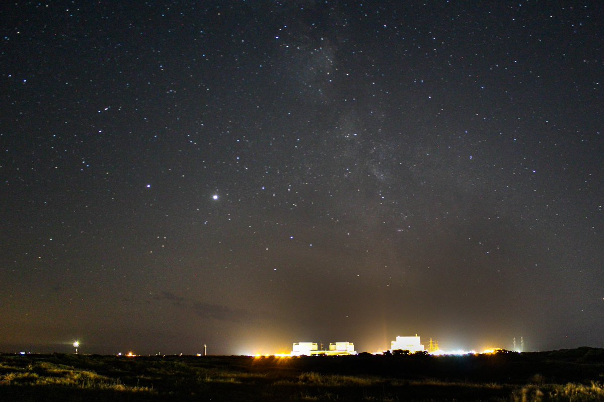 The Milky Way, Jupiter, Saturn and Mars 