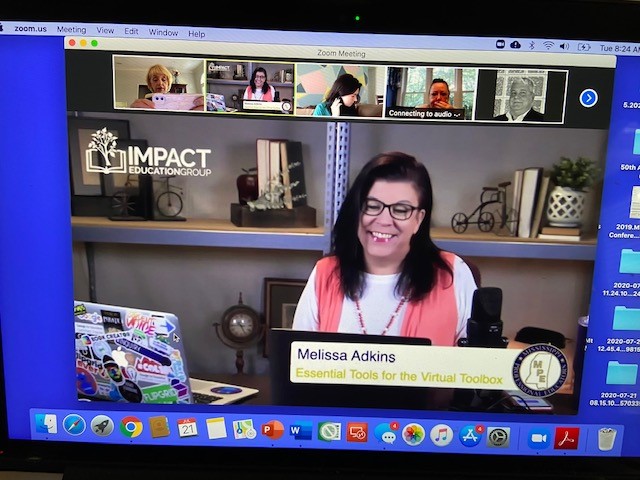 MSProfEd's tweet image. Excited group of participants in today’s “Essential Tools for the Remote Toolbox” training facilitated by @MelissaCAdkins. Great opportunity to learn about web-based tools to create meaningful remote learning experiences for students in remote situations. @ImpactEdGroup (2/2)